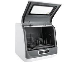 Mini Vaatwasser - Tafelmodel Spoeler - Hygiënisch Servies - Drie Wasprogramma's - 45x40x44.8 cm - Wit