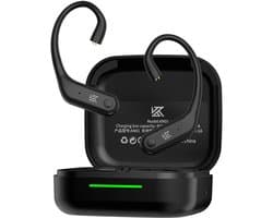 KZ AN01 - Draadloze HiFi Oorhaak Adapter - Bluetooth 5.4 - ANC & Transparantiemodus - LDAC Audio - 40U Batterij - 2-Pin 0.75mm Compatibel - Zwart