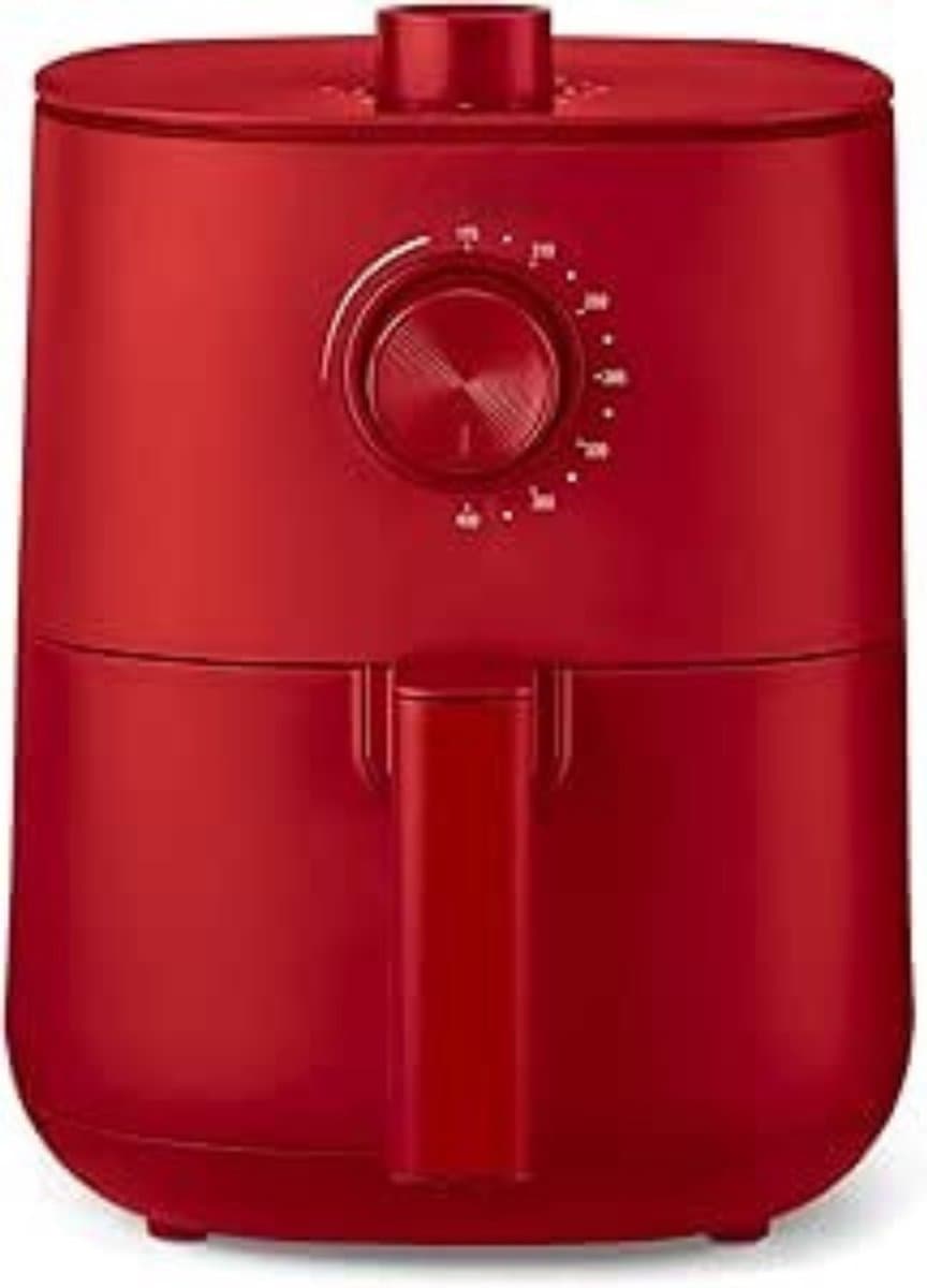 RUX® Mini Airfryer - Heteluchtfriteuse - Friteuse - Rood - 23cm x 28cm x 29cm — afbeelding 1
