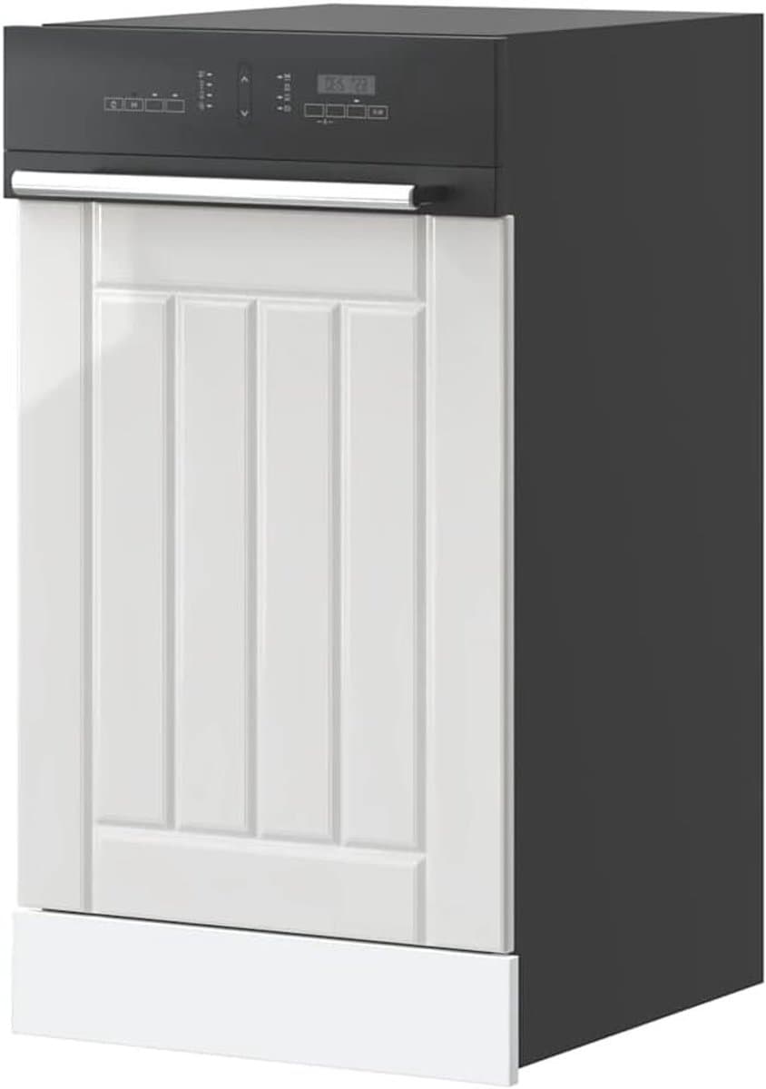 Vaatwasser paneel Lucca Hoogglans Wit Engineered Hout, jiangboyue-853889 — afbeelding 1
