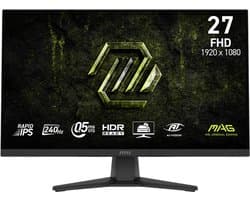 MSI MAG 272F X24 - Rapid IPS Gaming Monitor - Full HD 240hz - 27 inch