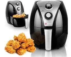 Hetelucht Friteuse - Airfryer XL - Gezond Bakken - Tot 80% Minder Vet - 32 Liter - Zwart