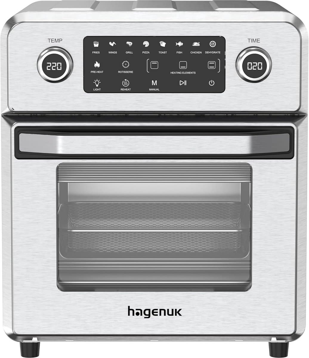 Heteluchtoven - Multifunctionele oven - Vetarm koken - Hot Turbo Air System - 14 Liter - Roestvrij staal — afbeelding 1