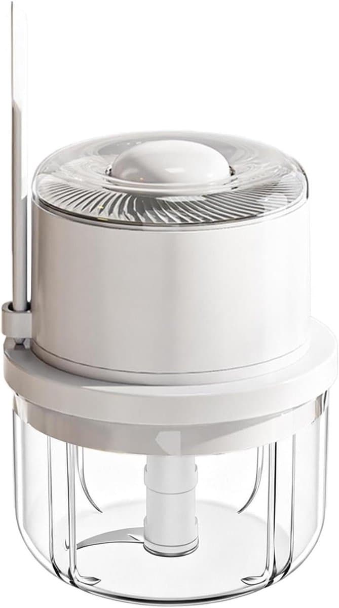 Mini Keuken Chopper - Voedselhakker - Snel Ingrediënten Maken - Draadloos en Draagbaar - 350 ml Capaciteit - Wit — afbeelding 1