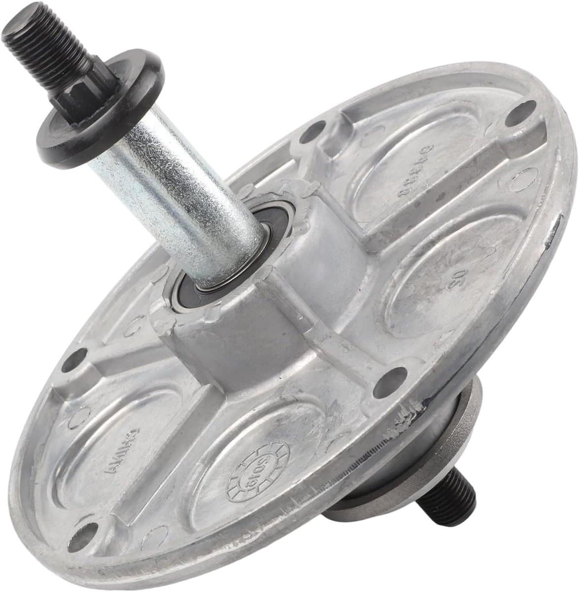 Grasmaaier spindel - Reserveonderdeel - Gazononderhoud - Compatibel met meerdere dekken - 38-46 inch - Zilver — afbeelding 1