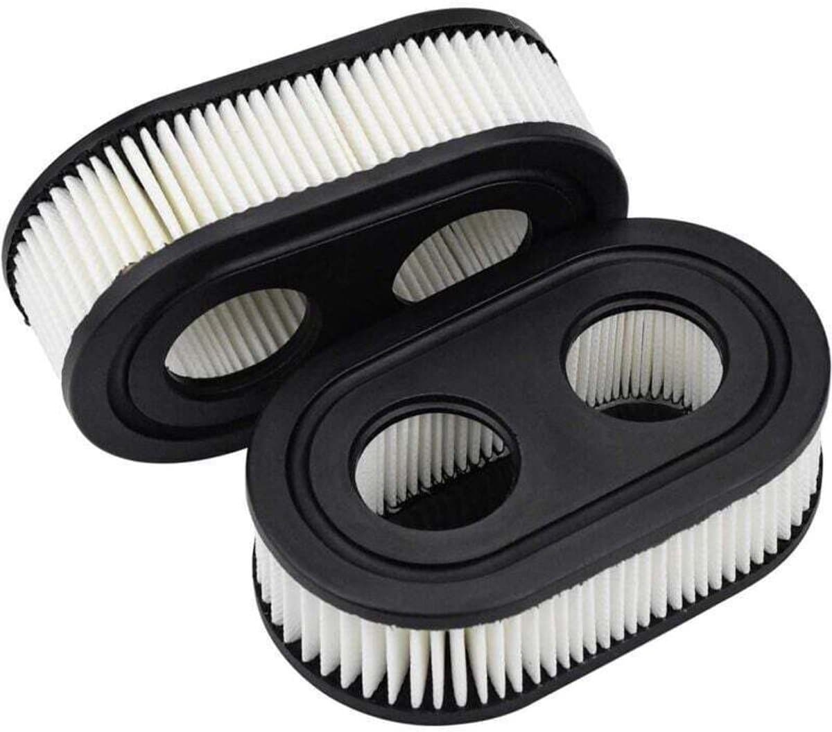 Twee luchtfilters, modellen 798452 en 593260, geschikt voor Briggs & Stratton 550E en 550EX grasmaaiers. — afbeelding 1