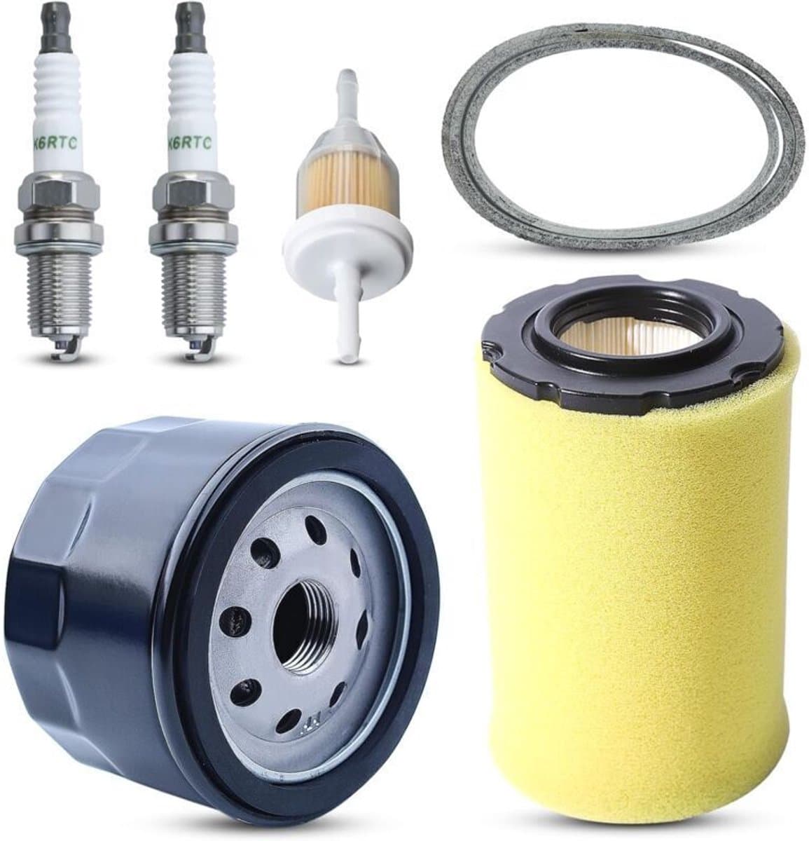 geschikt voor MIU14395 luchtfilters en geschikt voor John Deere D100, D105, D125, D130, D140, D110, E140, E130, E100, E120, LA145, LA135, Z255, Z235 en X330 grasmaaiers geschikt voor bougies. — afbeelding 1