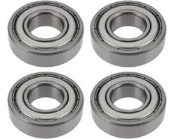 Dailygoods- Wiellager 1-1/8" x 1/2" x 5/16" - 4 Stuks - Vervanging 52-2450 - Compatibel met Toro 21" Maaiers - Metalen Afdichting - Slijtvast - Lager
