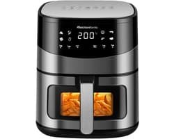 Airfryer 6,5L met Dubbele Verwarmingssysteem en LED-Display - Gezond Frituren