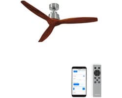 CREATE - Stille plafondventilator van 40 W met technische ABS-bladen (Ø132cm) - Geen licht LED - Met WiFi + Afstandsbediening - WIND STYLANCE