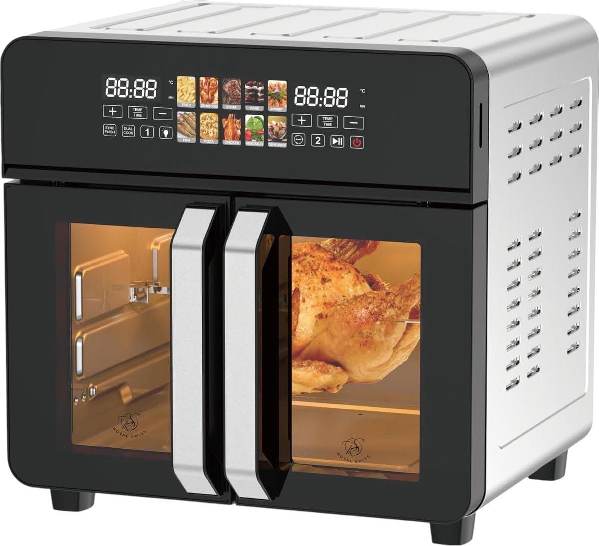 Heteluchtfriteuse XXL - Airfryer Oven - Gezond Koken - Grote Capaciteit - 23 Liter - Zwart — afbeelding 1