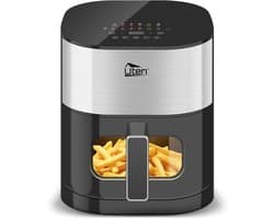Olievrije Heteluchtfriteuse met Kijkvenster en 14 Kookfuncties - 5,5L, 2000W