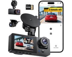Aura® Dual Dashcam - Voor en Achter Camera – Auto Camera Met Nachtzicht - Zwart - 2cm x 11cm x 5cm