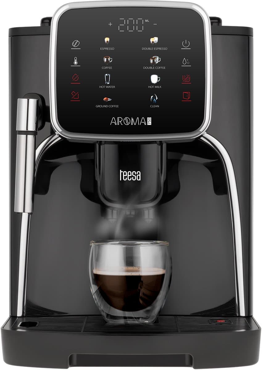 Teesa Aroma 750 - Volautomatische espressomachine - 19 bar - LCD-scherm - Melkopschuimer — afbeelding 1