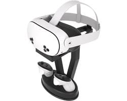 VR-Headset Standaard voor Meta Quest 3S / Quest 3 / Quest 2 & PS VR – Display & Opbergstand voor Headset en Controllers – Stabiele VR Storage Holder