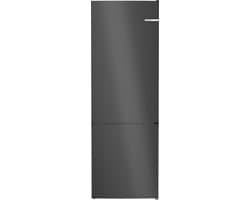 Bosch KGN492XCF - Serie 4 - Vrijstaande koel-vriescombinatie - Zwart - Extra breed - No Frost - nooit meer ontdooien - VitaFresh XXL 0°C: houd etenswaren langer vers met extra ruime vershoudlades- Energielabel C - Zeer stil — afbeelding 1