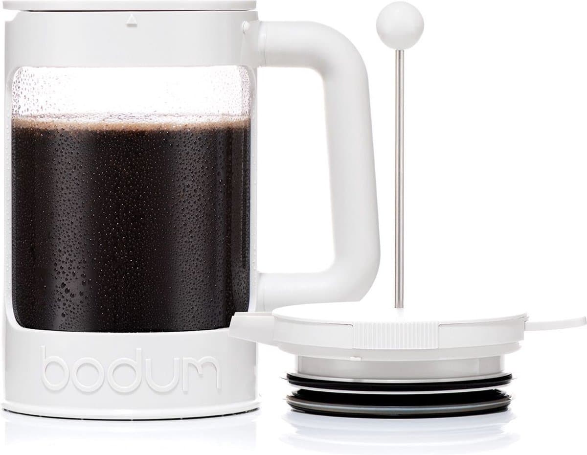 Bodum | Bean Cafetière voor ijskoffie / cold brew | Kunststof BPA-vrij | 1.5L | 12 kops | Wit — afbeelding 1