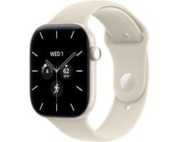 Apple Watch Series 12 - Wifi + 5G - 46 mm - Parelwit - M/L