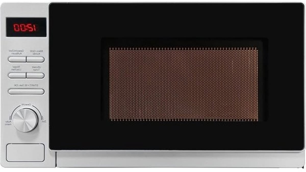 Compacte magnetron - Grillfunctie - Snel eten bereiden - 8 automatische programma's - Inhoud van 20 liter - Zilver — afbeelding 1