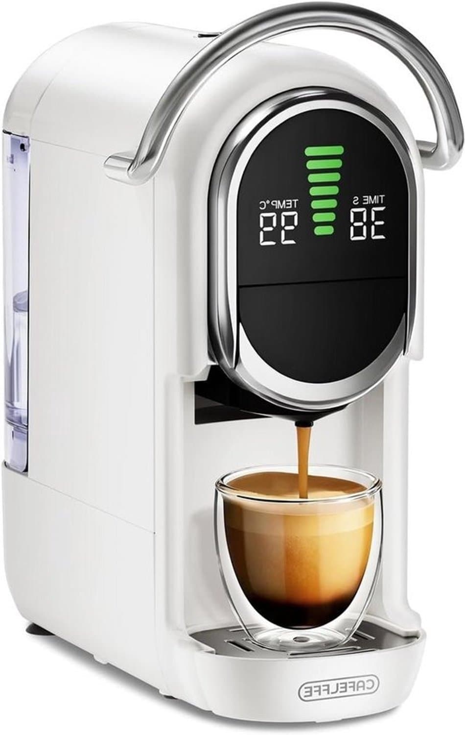 Koffiezetapparaat - Espressomachine - Thuisbarista - 4-in-1 functie - 1.1L tank - Grijs — afbeelding 1