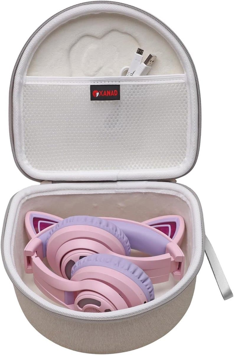 Tas voor Draadloze Over-Ear Koptelefoon voor Kinderen - Wit — afbeelding 1