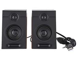 Multimedia Luidsprekersysteem met 3-Inch HiFi Luidsprekers en Heavy Bass Geluid - USB 2.0 Computerluidsprekers voor Tablet en PC