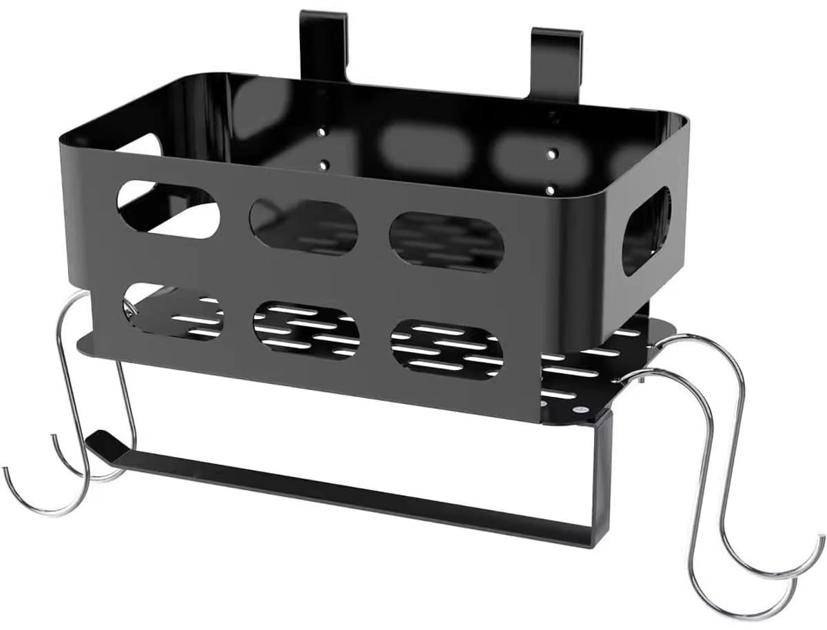 KZQ Zijmanden, opbergdozen, BBQ-accessoirerekken met haken en BBQ-accessoire-opbergdozen geschikt voor Z-Grills, Pitboss, Pro 22, 34, 575 en andere BBQ-grills. — afbeelding 1
