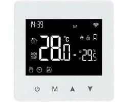 Slimme WiFi Thermostaat met Aanraakknop en Spraakbediening – Wekelijks Programmeerbaar en Nauwkeurige Temperaturregeling