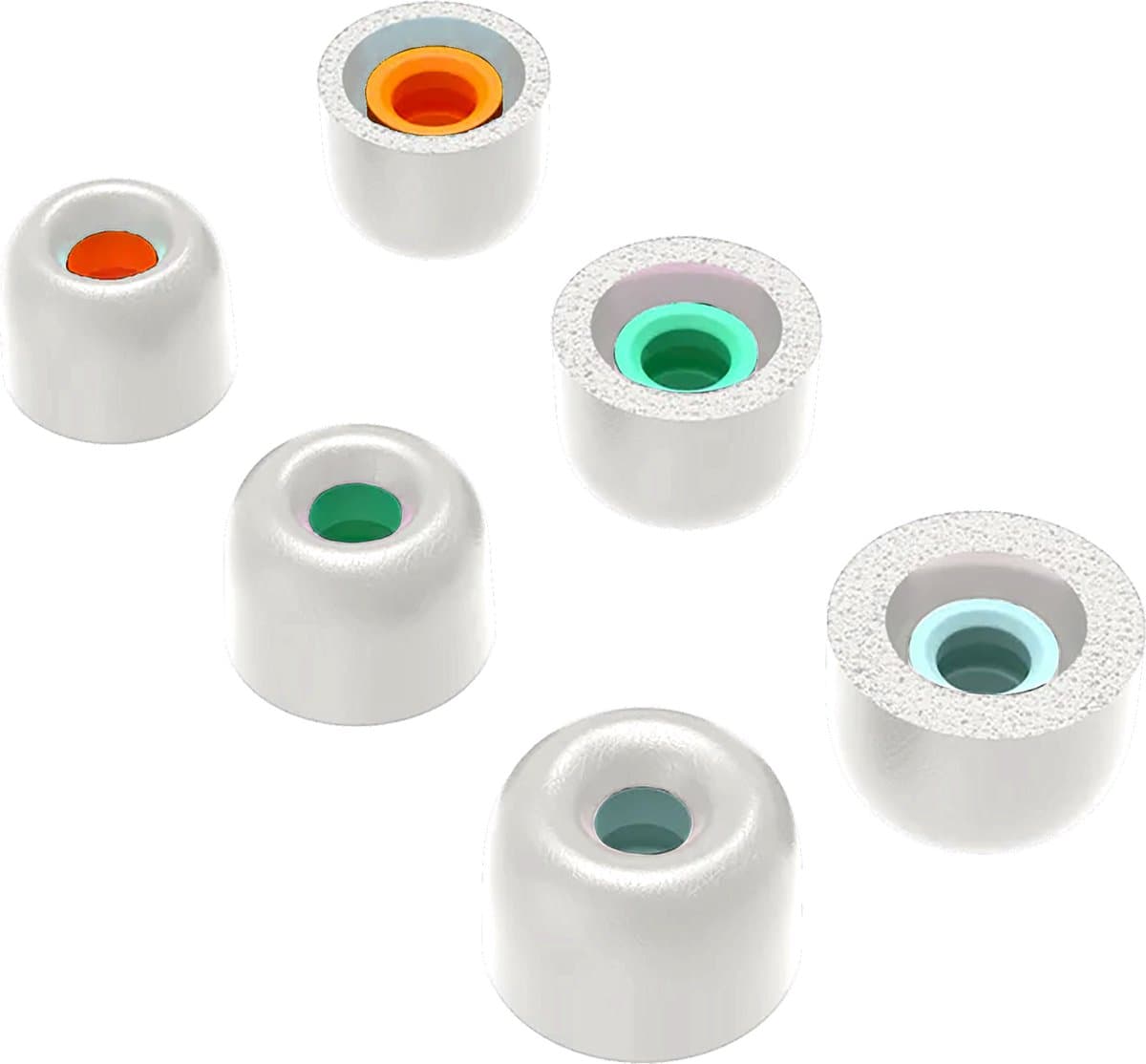 Ibley QuietSeal foam tips voor Sony WF-1000XM5/XM4/XM3 grijs - Foam Earplug - S/M/L formaat - 3 paar - 3 maten — afbeelding 1
