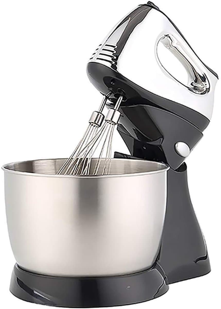 Elektrische Mixer - Keukenmachine - Bakken en Koken - Kantelbare Kop - 3 Liter Kom - Zilver — afbeelding 1