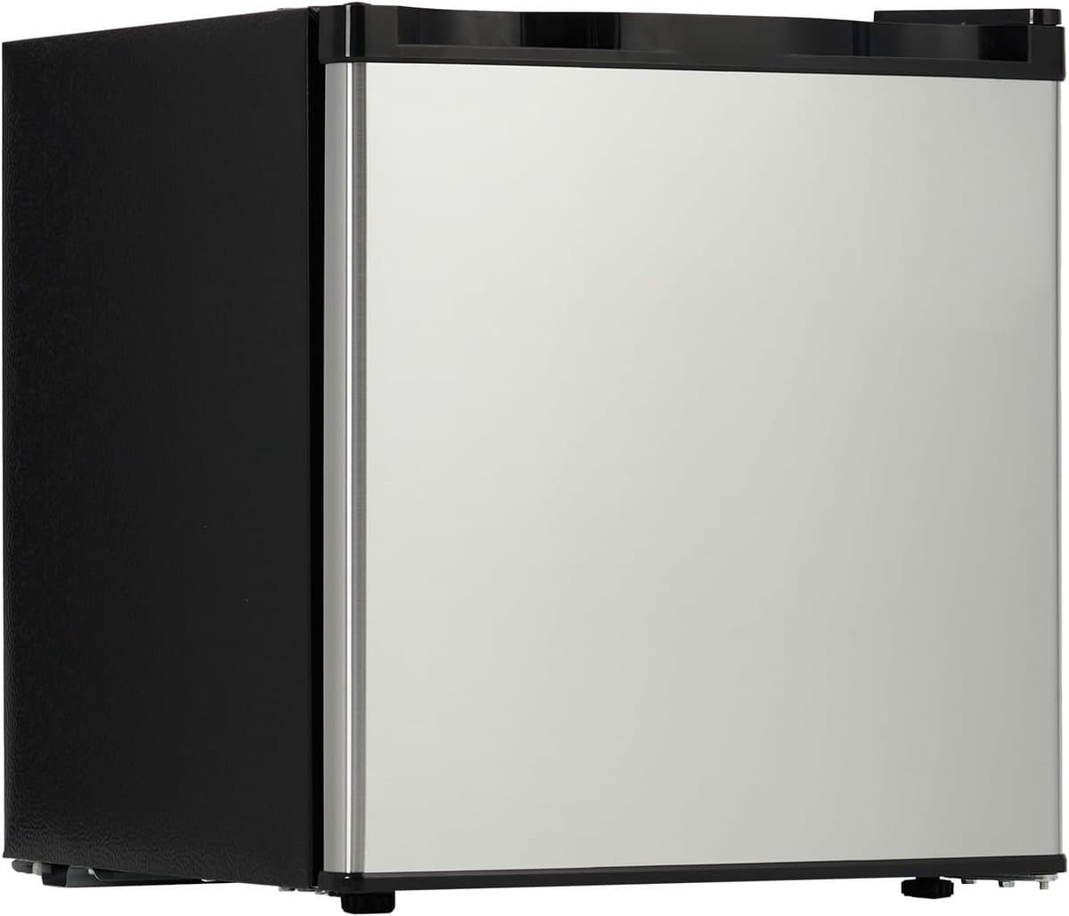 Minikoelkast met Vriesvak 45 Liter – Compacte Koelkast voor Slaapkamer, Studentenkamer en Kantoor – Regelbare Thermostaat – Uitneembare Glazen Legplank – Fluisterstil & Energiezuinig (Energieklasse E) — afbeelding 1
