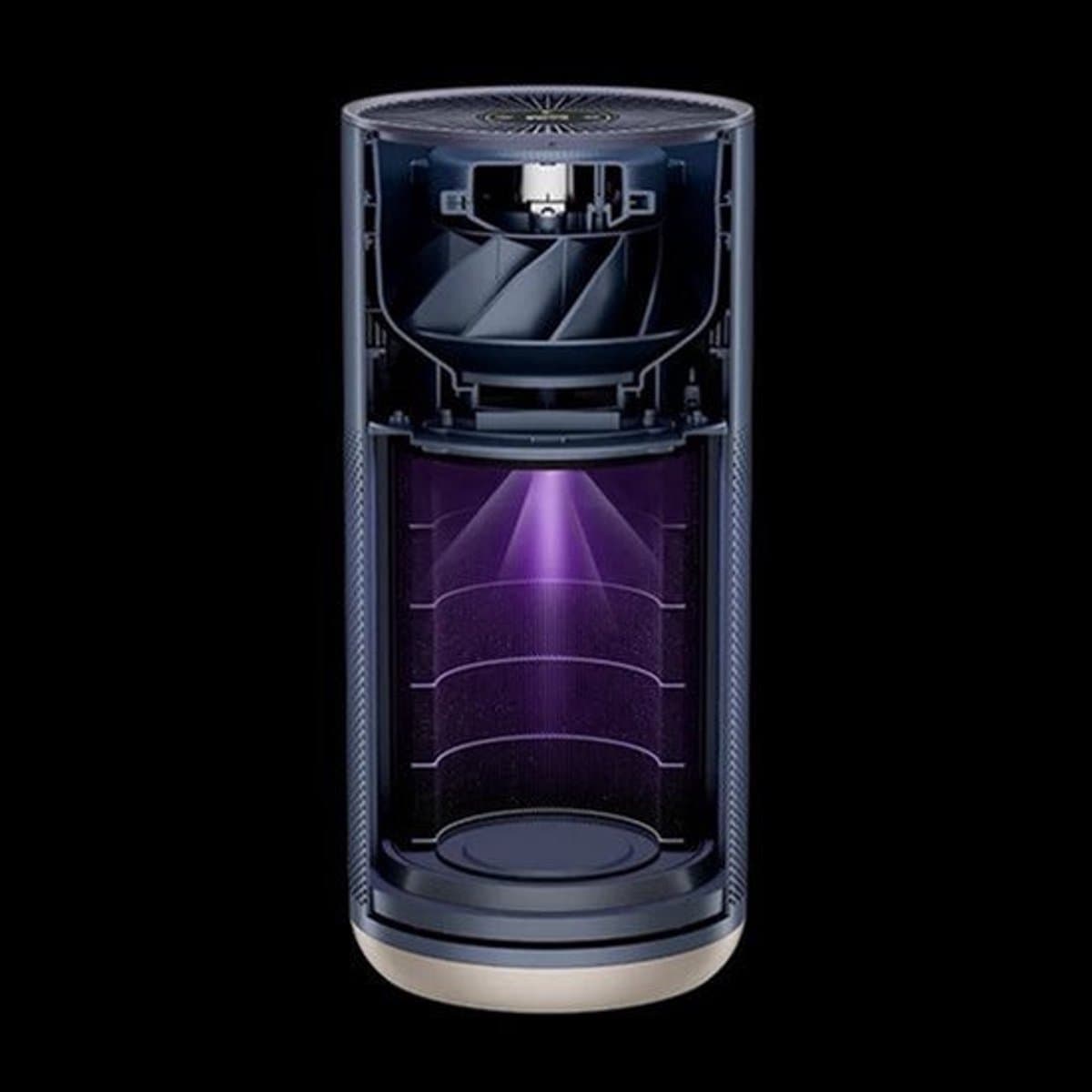Smartmi - Luchtreiniger - 380m³/u PCADR - Ingebouwde UV-lamp - OLED-touchscreen - Laserdeeltjessensor - Slimme bediening - Zwart — afbeelding 1