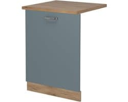 Vaatwasserpaneel - Keukenfront - Keuken Integratie - Intern Bedienpaneel - 60 cm - Blauw-grijs