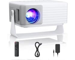 SnelShoppen - AKIYO O1 Mini-beamer Full HD voor Mobiele Telefoon - Draagbare Projector met 10.000 Lumen, Statief, Ideaal voor Thuisbioscoop, Feest, Ca