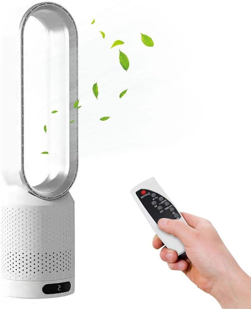 toren ventilator - luchtreinigers -Circulatie - Bladloze - Ventilator - Ultra-Stille - Slaapzaal - Bureau - Vloer -Elektrische - Toren -Zonder -Blad - Ventilator - Ventilator - Onzichtbaarheid — afbeelding 1