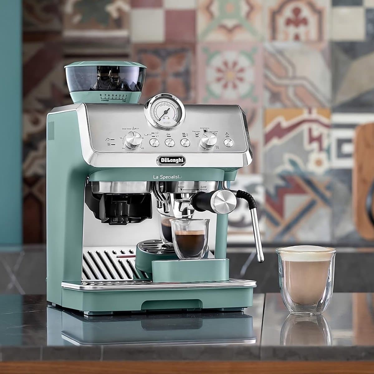 DeLonghi La Specialista Arte EC9155.GR Espresso machine met molen - Groen — afbeelding 1