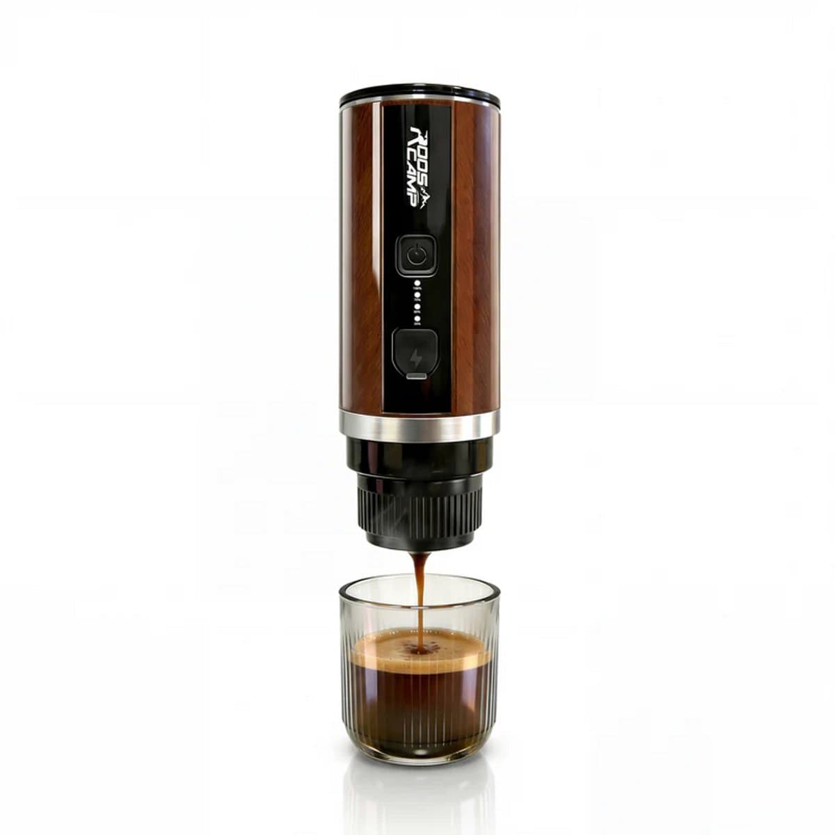 Rooscamp Draagbare Elektrische Espressomachine Koffiemachine | Koffiezet apparaat voor Onderweg Reis & Camping Koffiezetapparaat | Capsules & Gemalen Koffie | Portable Espresso Machine | Snelle Waterverwarming | 20 bar | 12 volt — afbeelding 1