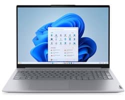 Lenovo ThinkBook 16 G9 IRL Intel Core 5 210H Laptop 16" WUXGA 8GB DDR5 512 GB SSD Wi-Fi 7 - Grijs - Windows 11 Pro - 3 Jaar Garantie