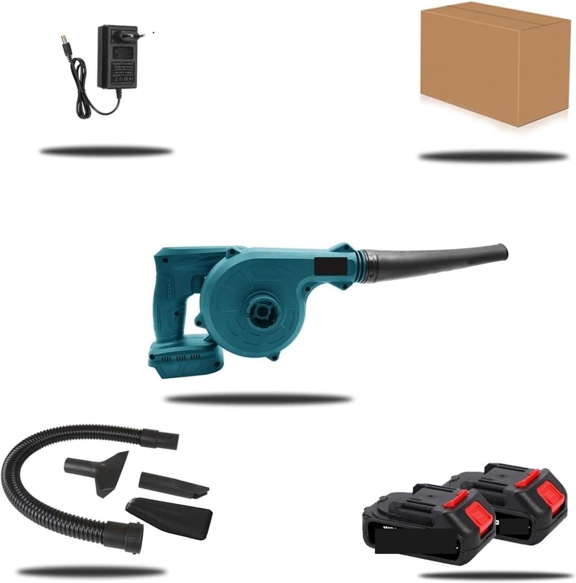 Luchtblazer Zuiger - Tuinblower Stofzuiger - Tuin en Werkplaats Reinigen - 2-in-1 Blazen en Zuigen - 880W - Zwart — afbeelding 1