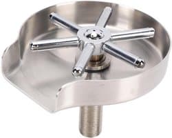Glazen Spoelmachine - Beker Reiniger - Moeiteloos Afspoelen - Krachtige Jetspray - 115 Mm Opening - Zilverkleurig