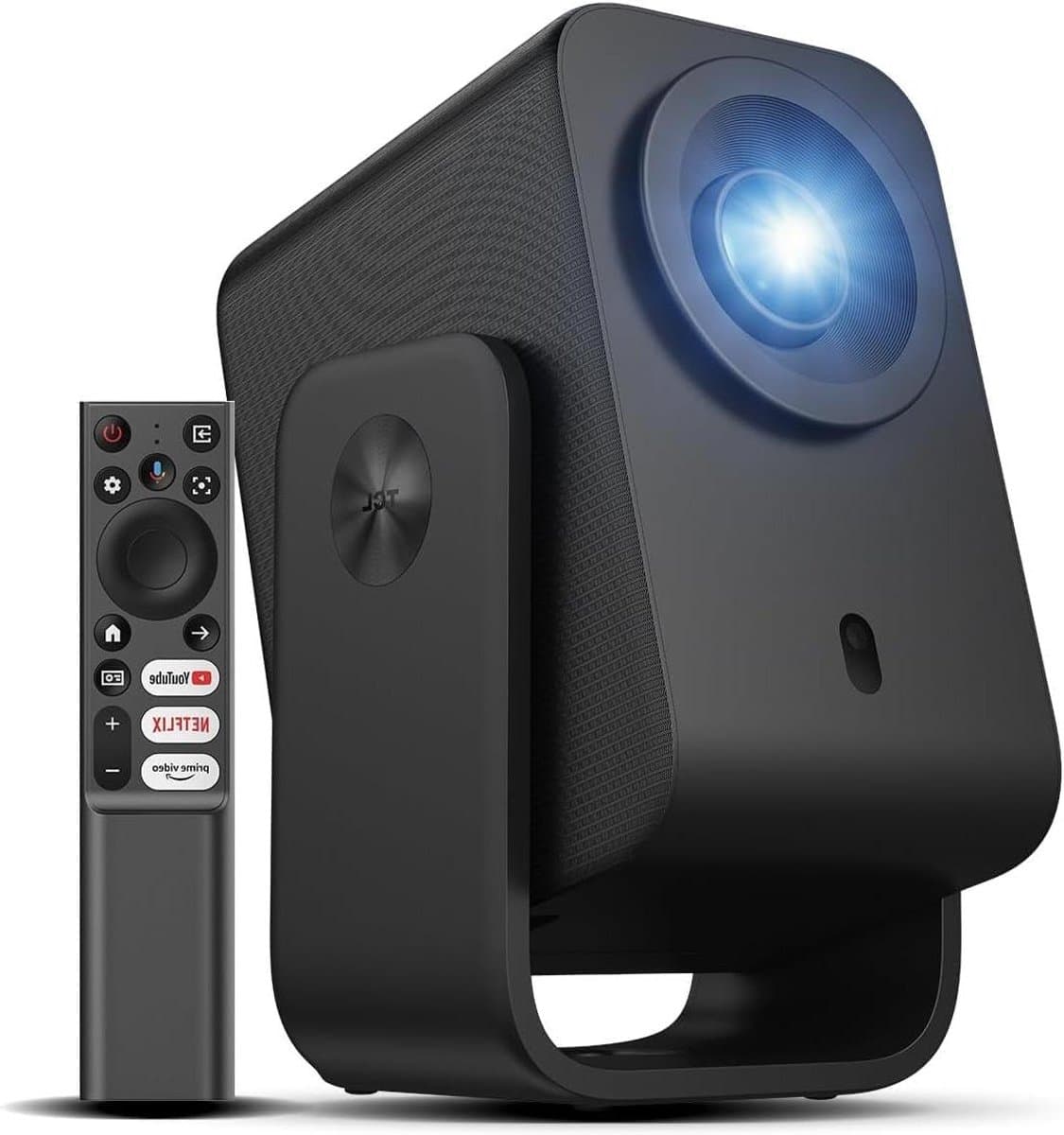 Draagbare Beamer - Mini Projector - Thuisbioscoop Creëren - Officieel Google TV Systeem - 120 inch Scherm - Donkergrijs — afbeelding 1