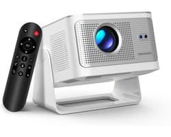 Draagbare Beamer - Mini Projector - Thuisbioscoop Creëren - Automatische Kalibratie - Native 1080p - Wit