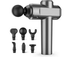 SnelShoppen - Massagepistool Diep Weefsel, Spierpistool met 30 Snelheden, Krachtige Percussiemassager met 6 Koppen, LCD-Touchscreen, Handheld voor Pij