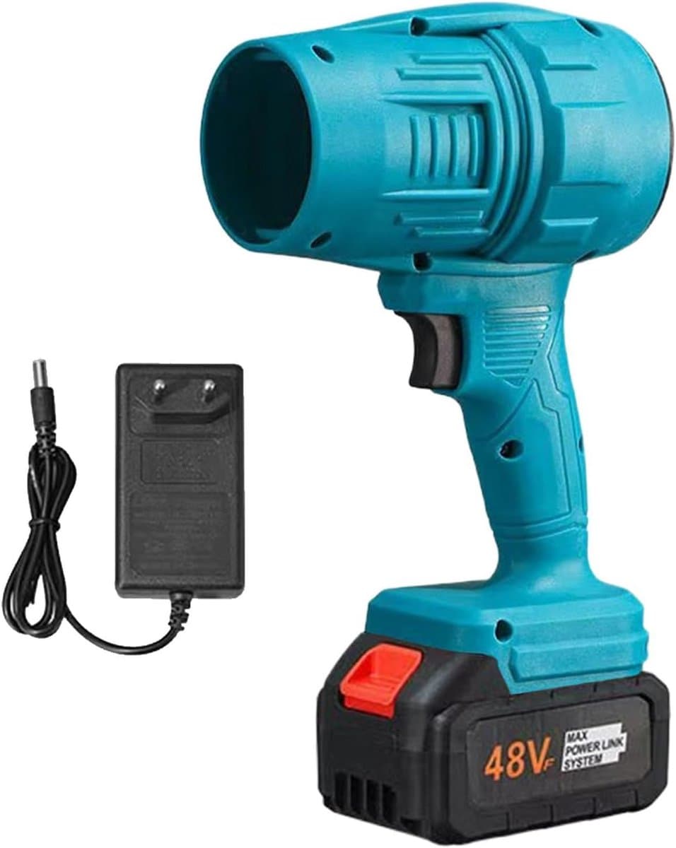 Turbine Spray Ventilator - Luchtblazer Stofzuiger - Auto Interieur Reinigen - Krachtige Turbine Luchtstroom - 1100 gram - Blauw — afbeelding 1