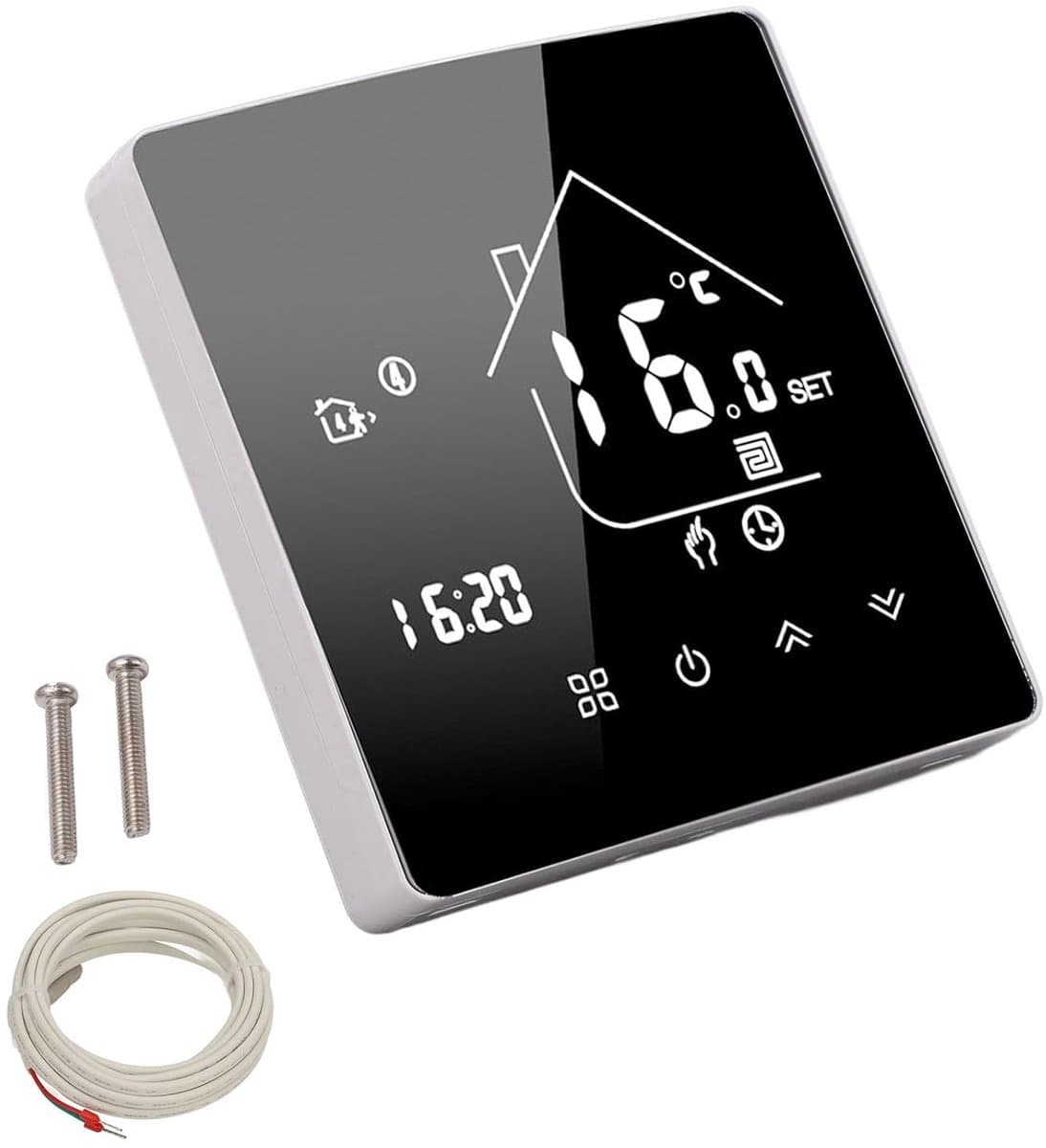 Digitale Thermostaat - Temperatuurregelaar - Comfort Regelen - Programmeerbaar - 5-60°C - Wit — afbeelding 1