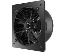 Wandventilator - Afzuigventilator Industriële Ventilator - Werkruimte Ventileren - Krachtige Koperen Motor - 16 inch - Zwart/Bruin