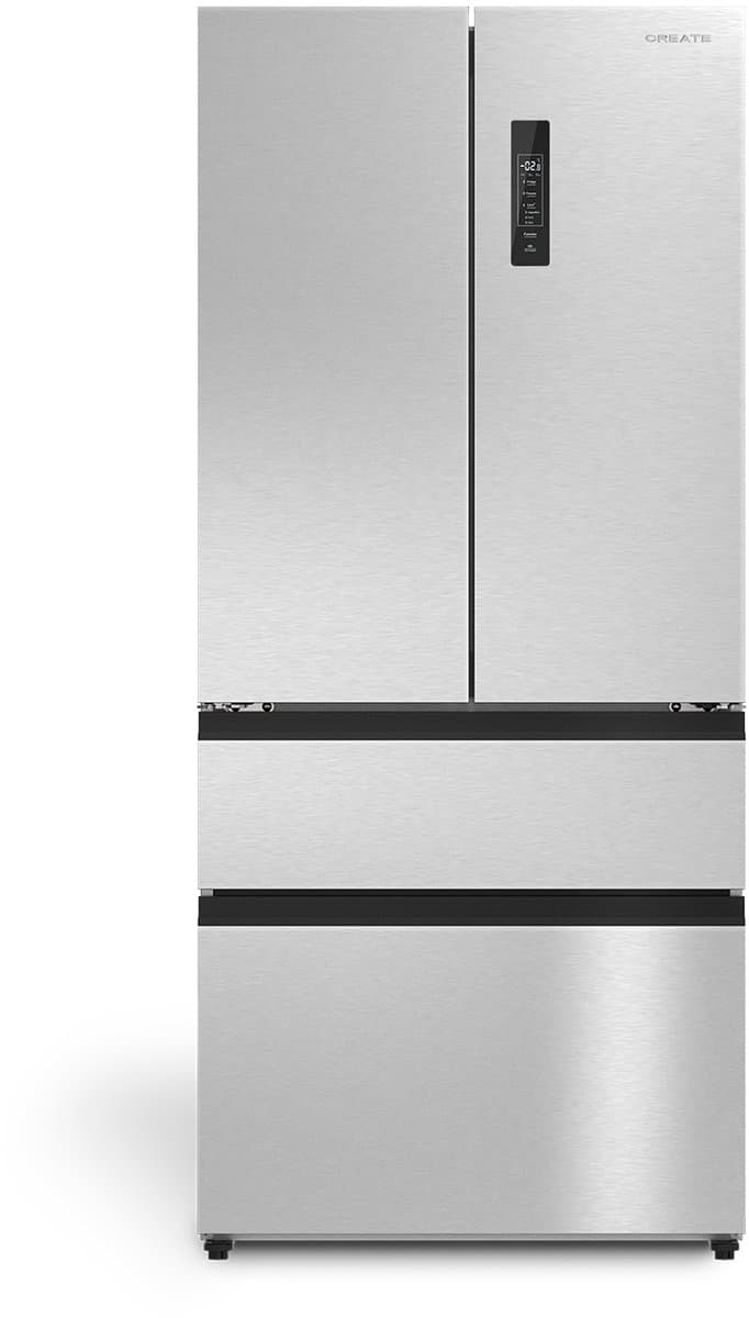 CREATE - Koelkast met openslaande deur 509L met Space Pro en Care+ - Roestvrij staal - FRIDGE STUDIO FRENCH DOOR PRO 509 — afbeelding 1