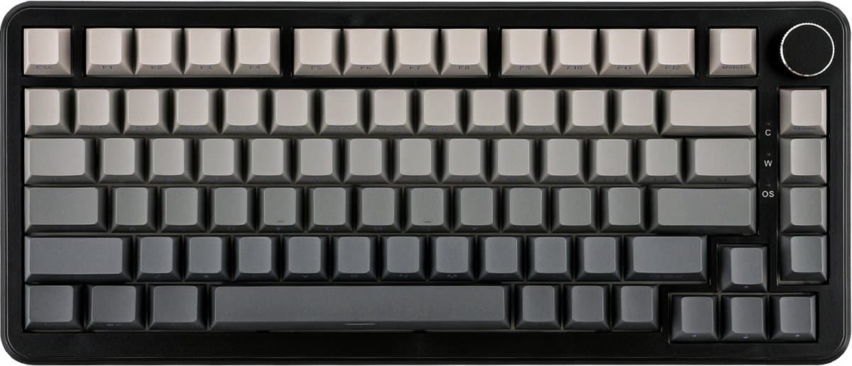 Ajazz AK820 MAX HE - 75% Bedraad RGB Gaming Toetsenbord - Hall Effect - Rapid Trigger - Magnetische Toetsen - Gasket - Hot Swap - 8K Hz Polling Rate - QWERTY Toetsenborden - 82 Keys - Gradient Grijs — afbeelding 1