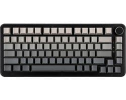 Ajazz AK820 MAX HE - 75% Bedraad RGB Gaming Toetsenbord - Hall Effect - Rapid Trigger - Magnetische Toetsen - Gasket - Hot Swap - 8K Hz Polling Rate - QWERTY Toetsenborden - 82 Keys - Gradient Grijs