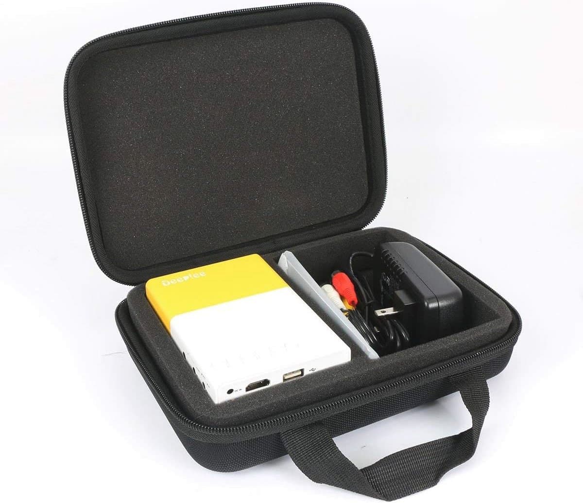 Opslag- en draagtas voor Mini Projector - Harde Case voor Draagbare LED Thuisbioscoop — afbeelding 1